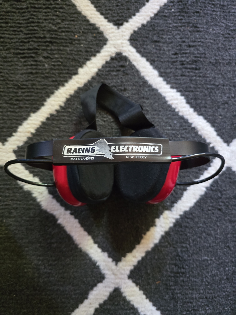 Racing Electronics Red/Black Over-Ear Headset